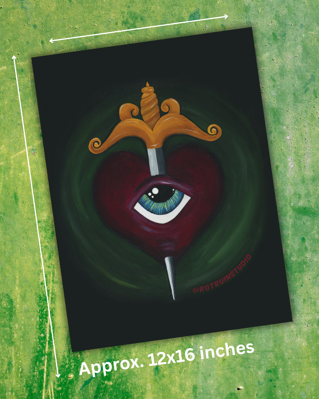 Heart Dagger Poster Print