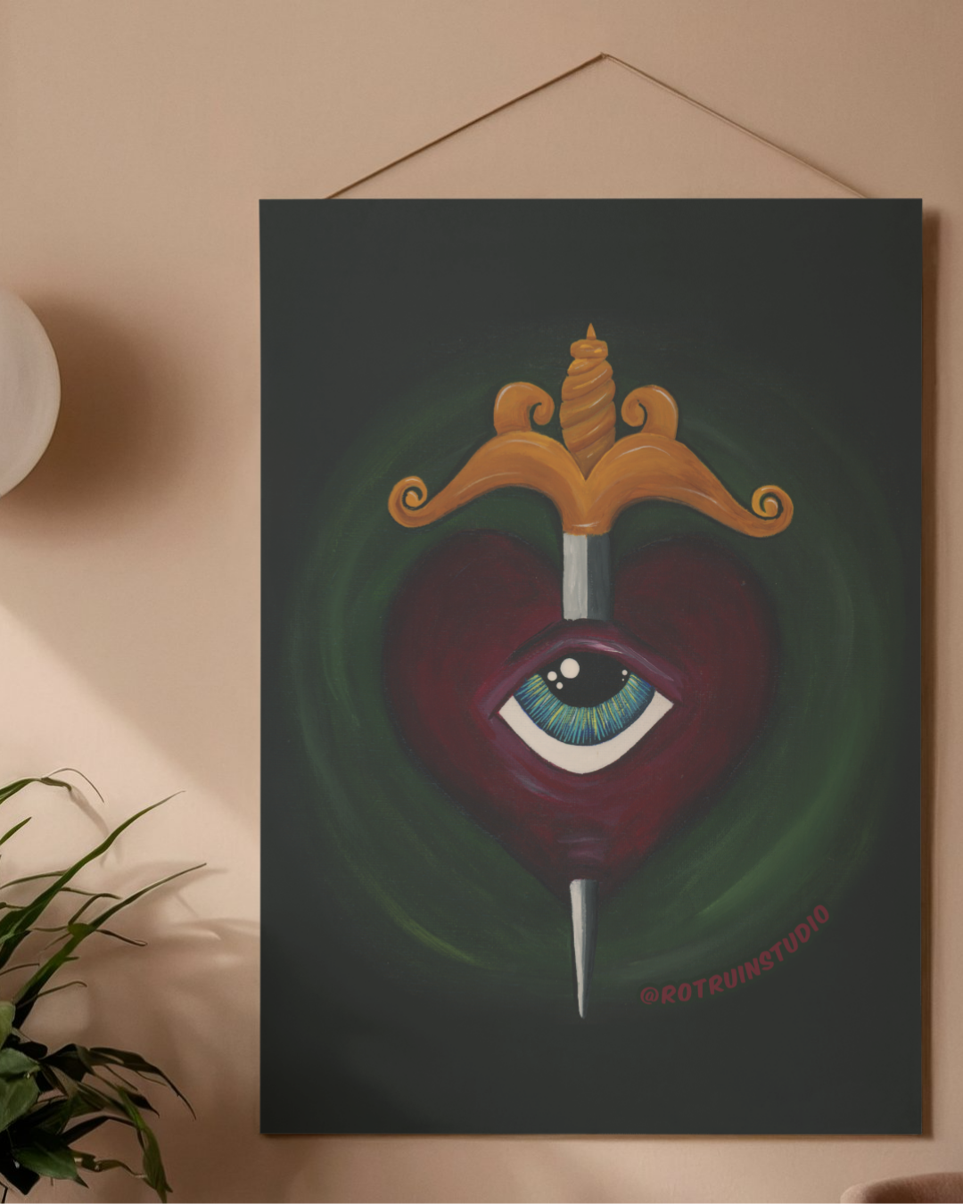 Heart Dagger Poster Print