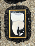Small Broken Human Tooth #1 Original Painting