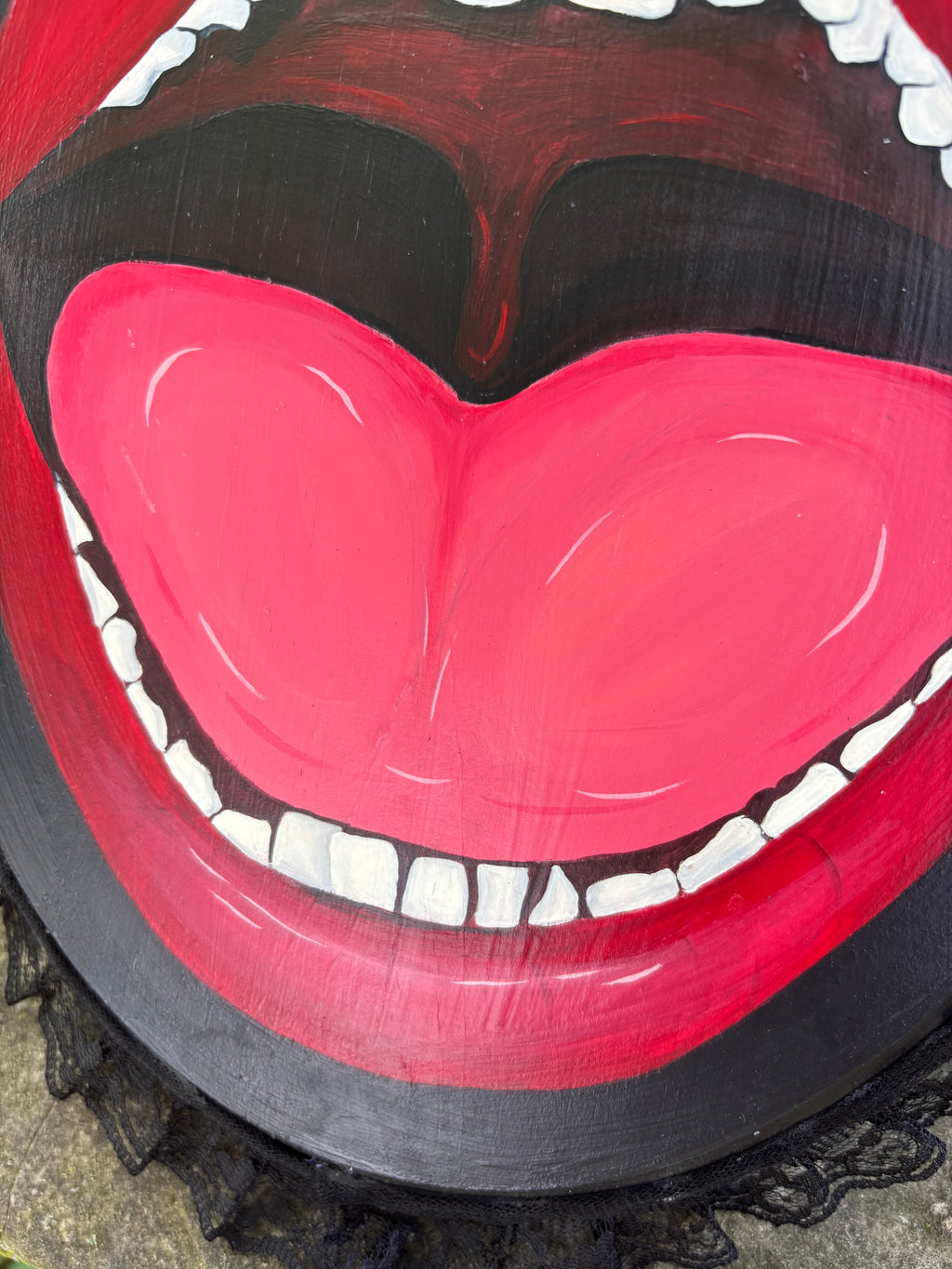 Mouth with Gold Tooth Original Painting