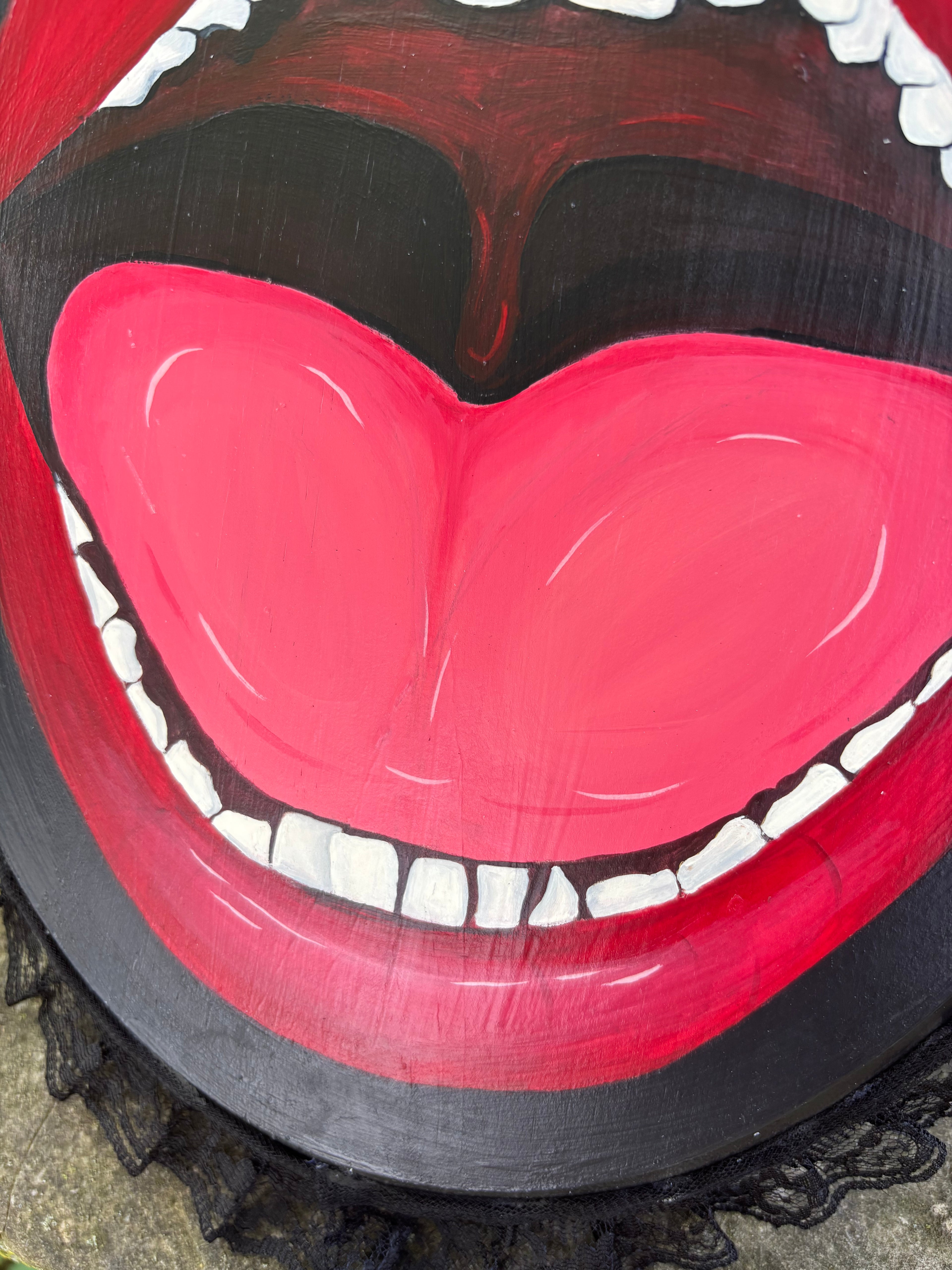 Mouth with Gold Tooth Original Painting